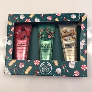 NWT!  The Body Shop hand cream trio